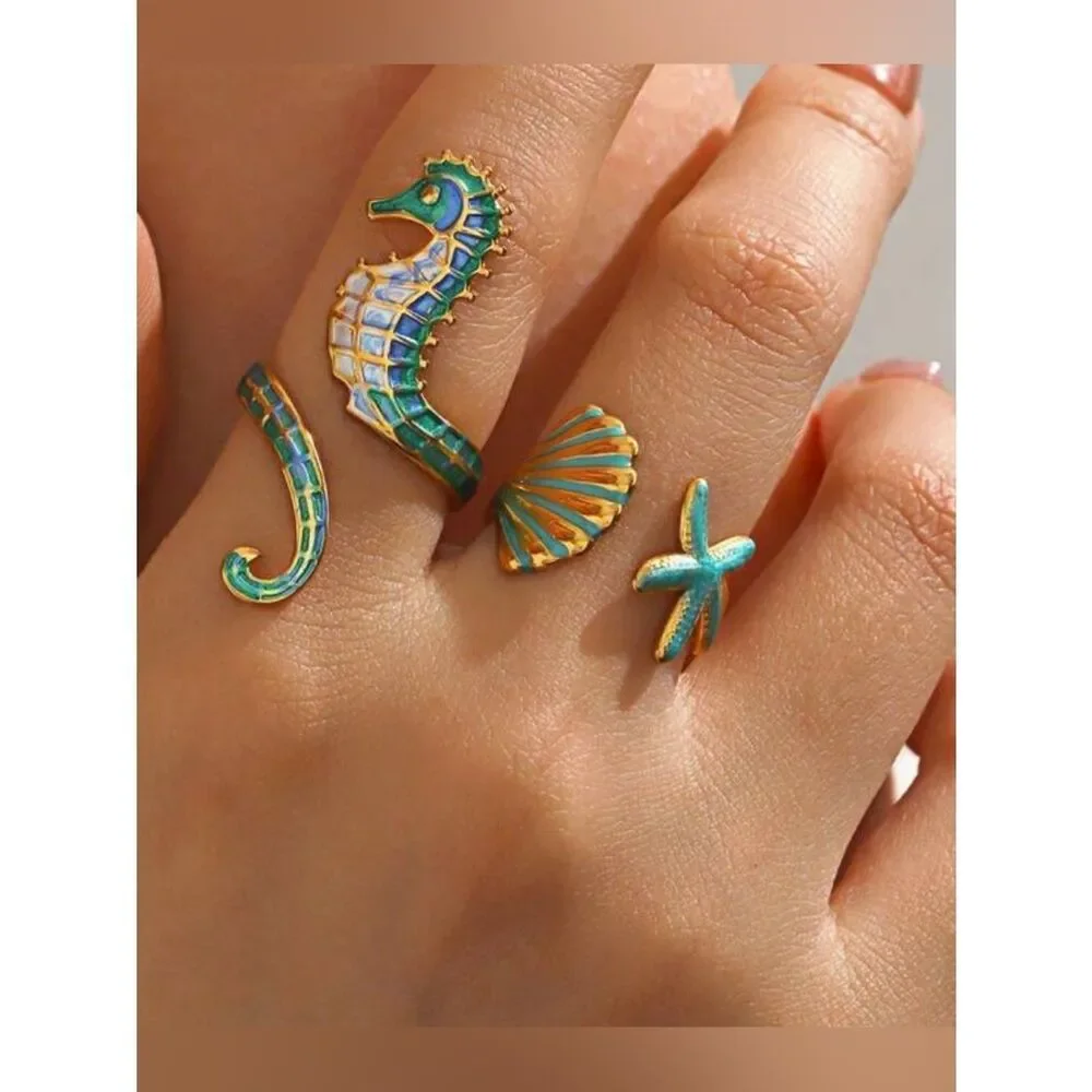 Seahorse ring #2561